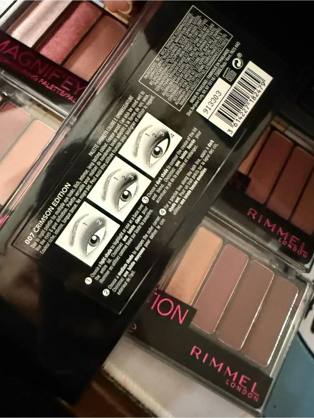 Rimmel London Magnif'Eyes Crimson Edition Eyeshadow Palette - Pink & Rose Shades